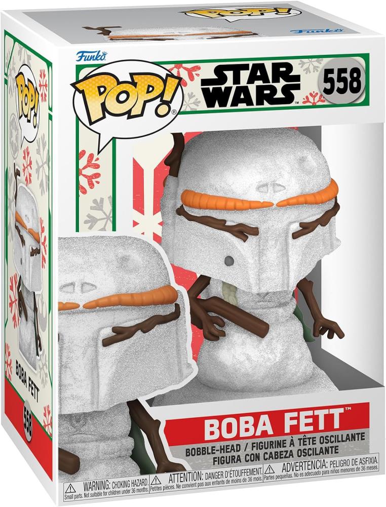Funko Pop Star Wars Holiday Boba Fett Snowman