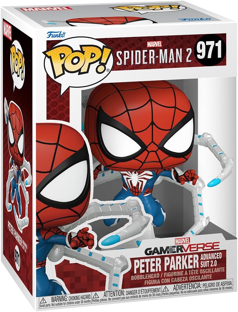 Funko Pop Spider-Man 2 Peter Parker Advanced Suit 2.0