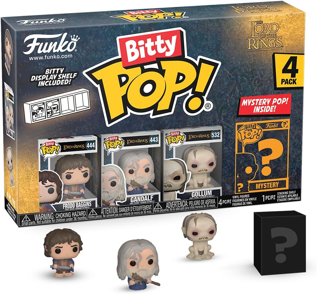Funko Pop Bitty Lord of The Rings Mini Frodo Gandalf Gollum
