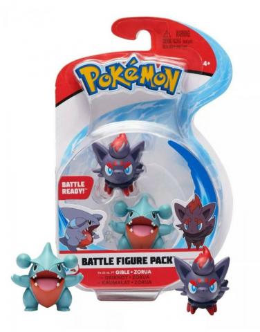 Pokemon Battle Figura Pack Gible Zorua Original