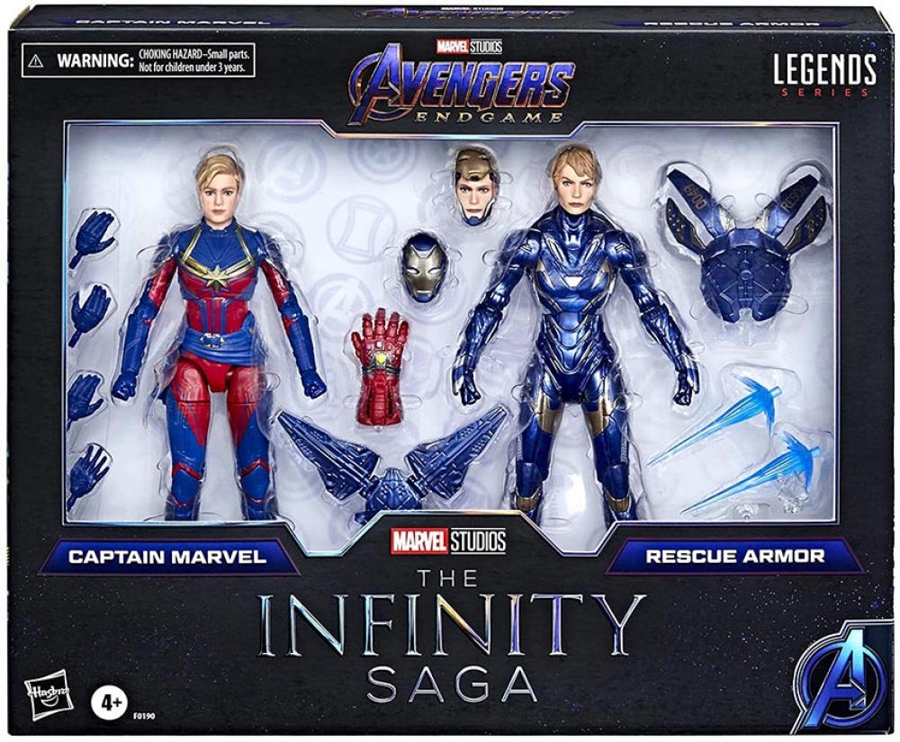 Marvel Legends Captain and Rescue Armor 2-Pack Infinity Saga