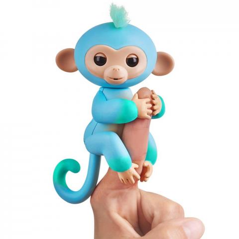 Fingerlings 2Tone Monkey - Charlie (Blue with Green accents) 