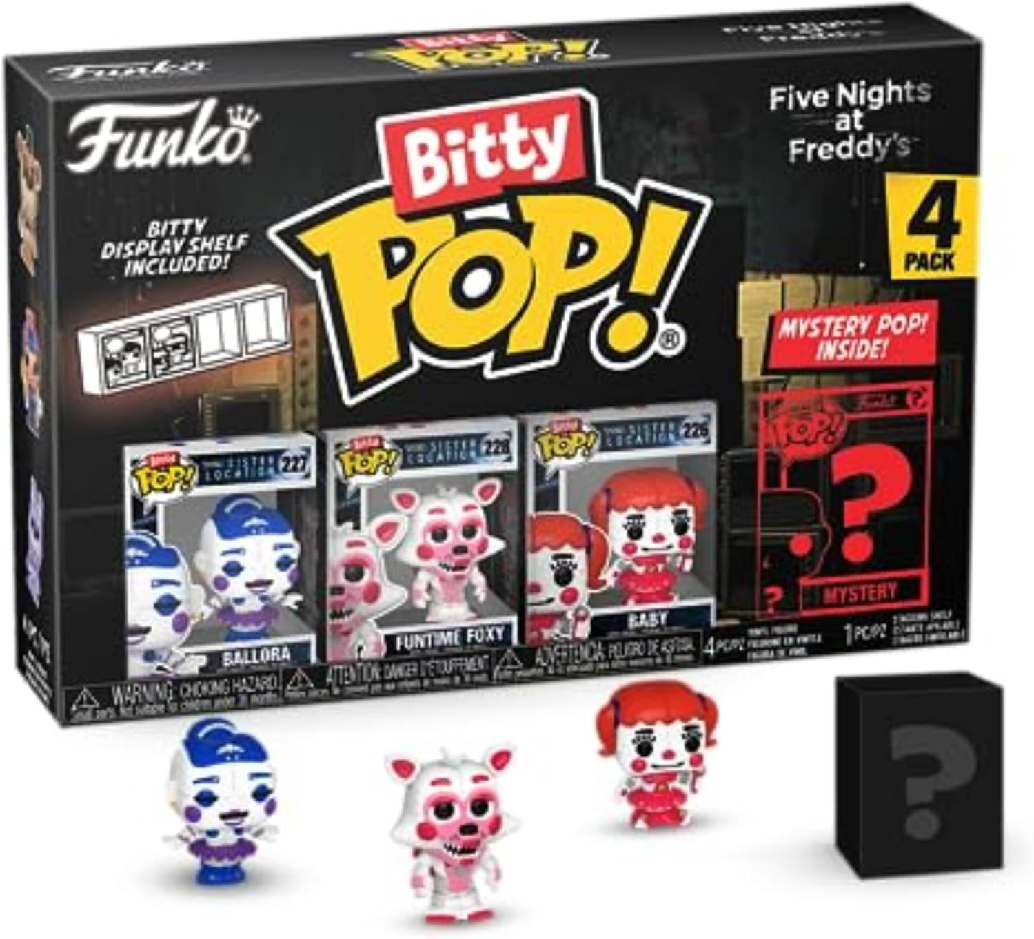 Funko Bitty Pop Five Nights Freddy Mini Ballora Funtime Foxy Baby