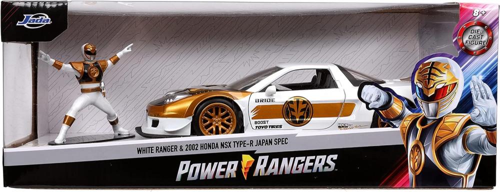 Jada Toys Power Rangers White Ranger & 2020 Honda Nsx