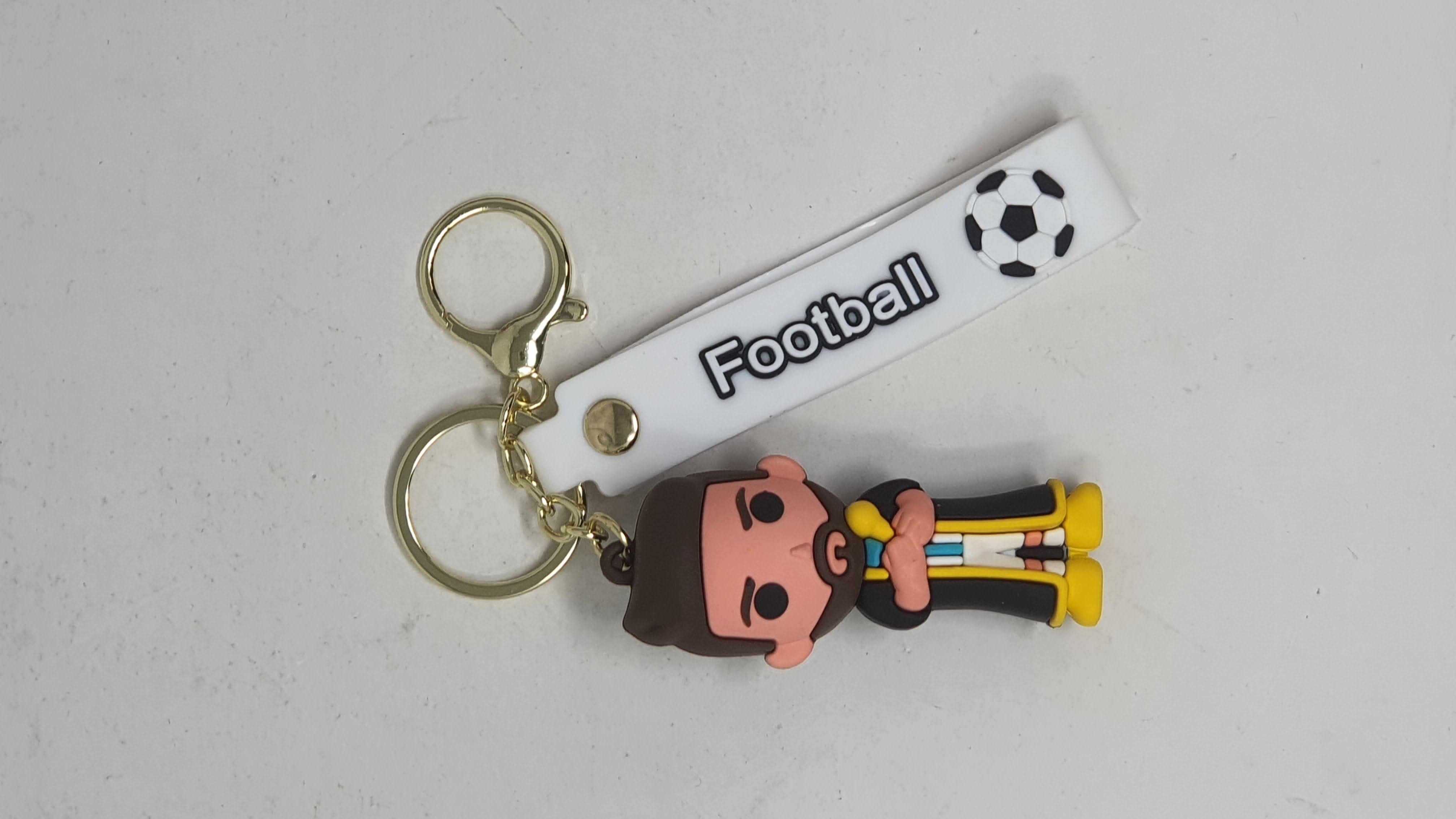 Llavero Goma Football Messi Mundial