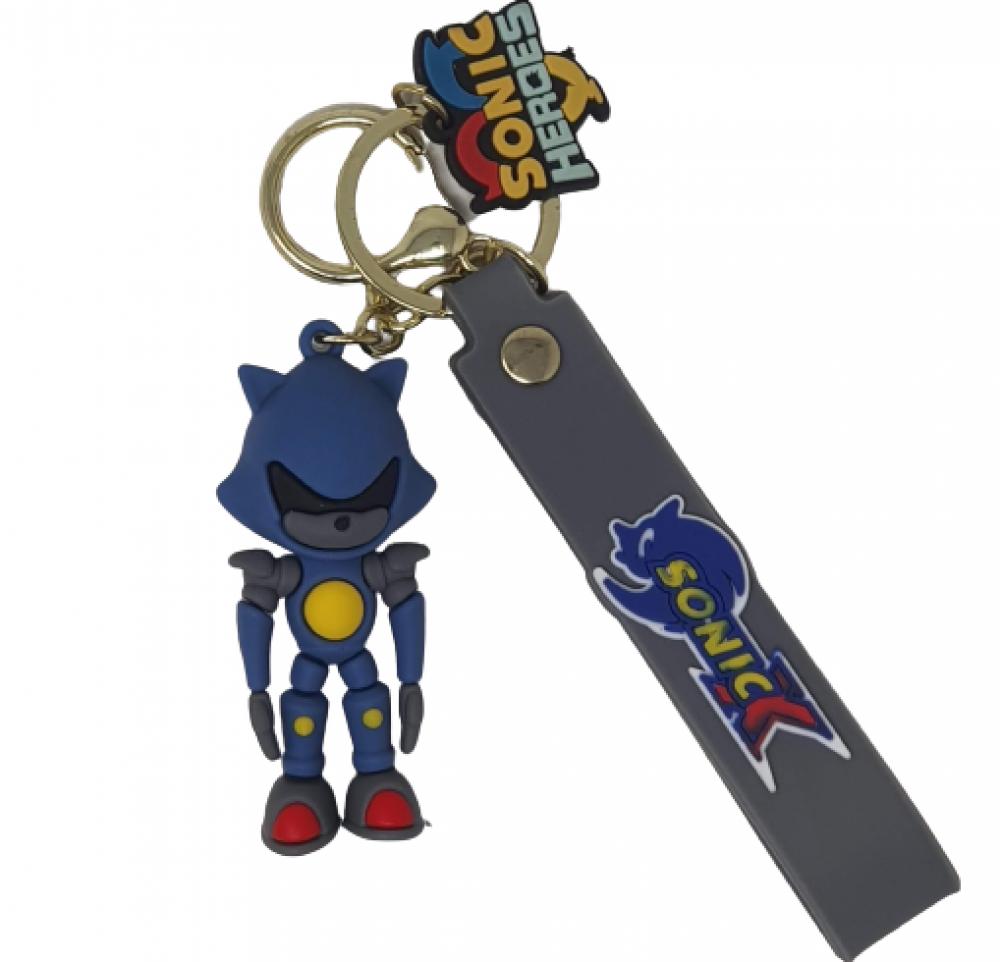 Llavero Goma Correa Metal Sonic