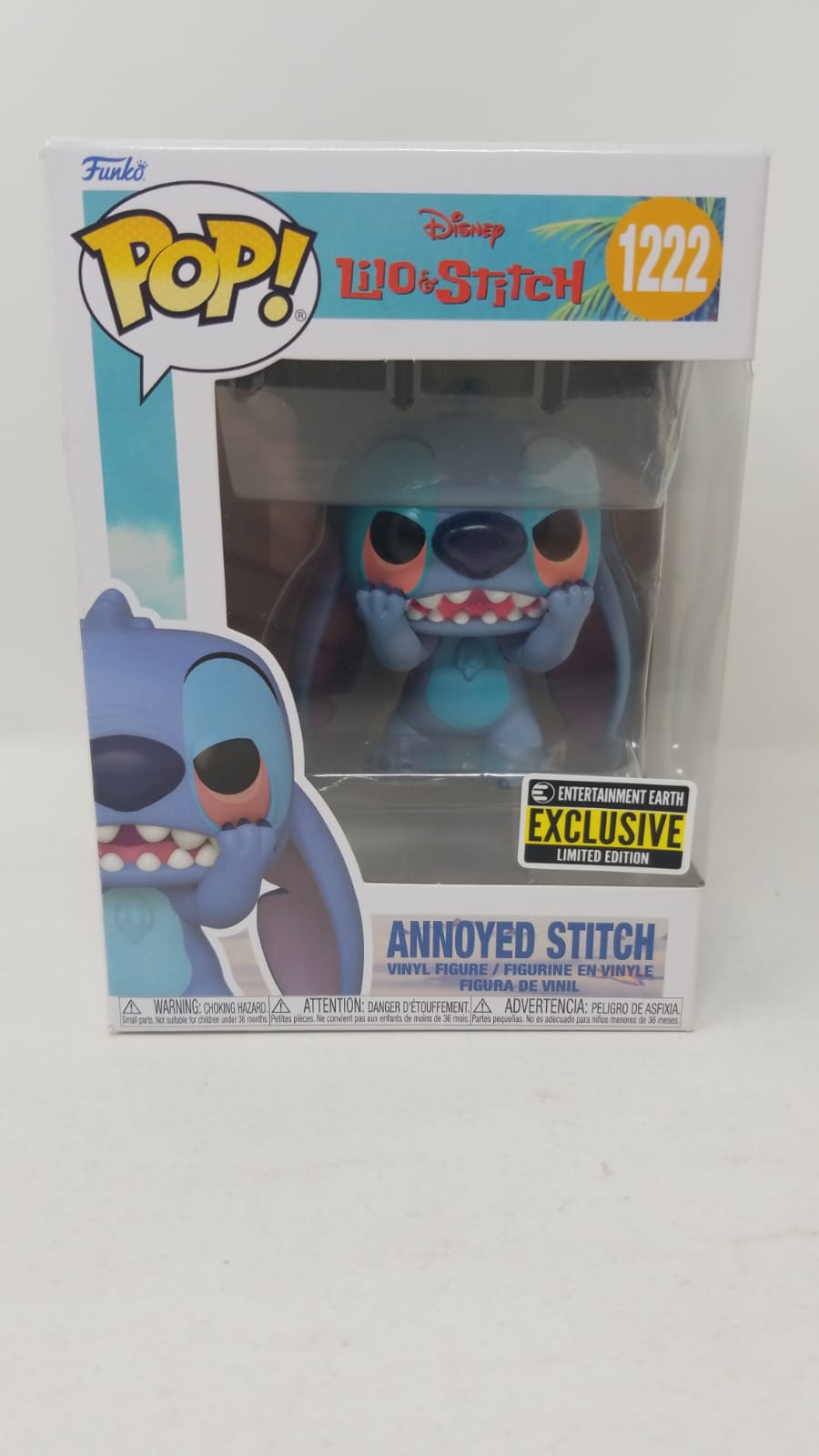 Funko Pop Lilo and Stitch Annoyed Stitch Exclusive Caja con Detalle