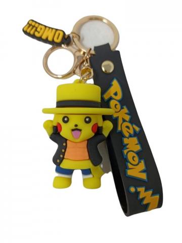 Llavero Goma Con correa PIKACHU 01