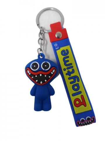 Llavero Goma Con correa POPPY AZUL (Dientes)