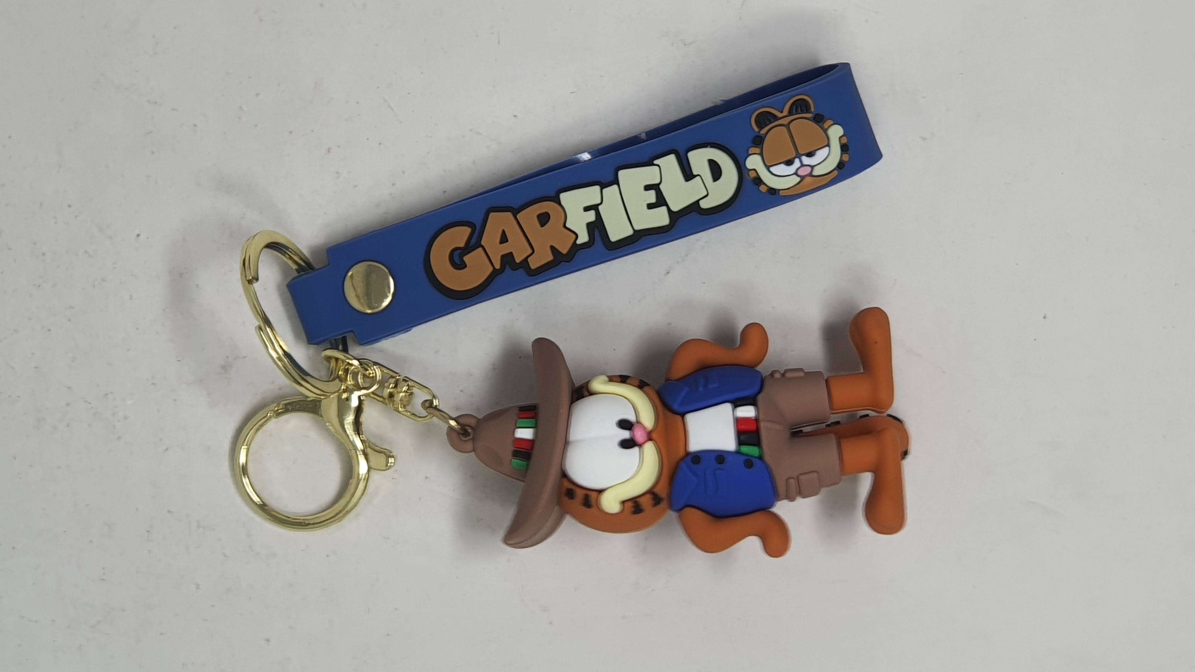 Llavero Goma Garfield Cowboy