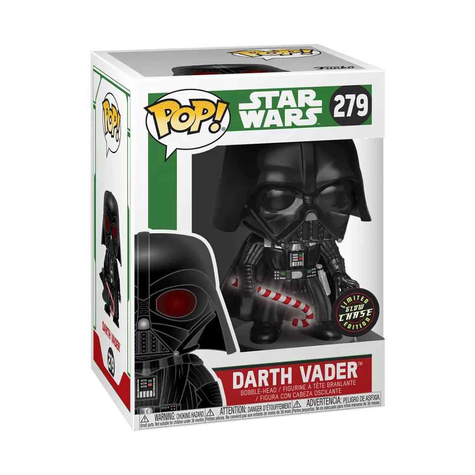 Funko Pop Star Wars: Holiday - Darth Vader with Candy Cane Chase Glow