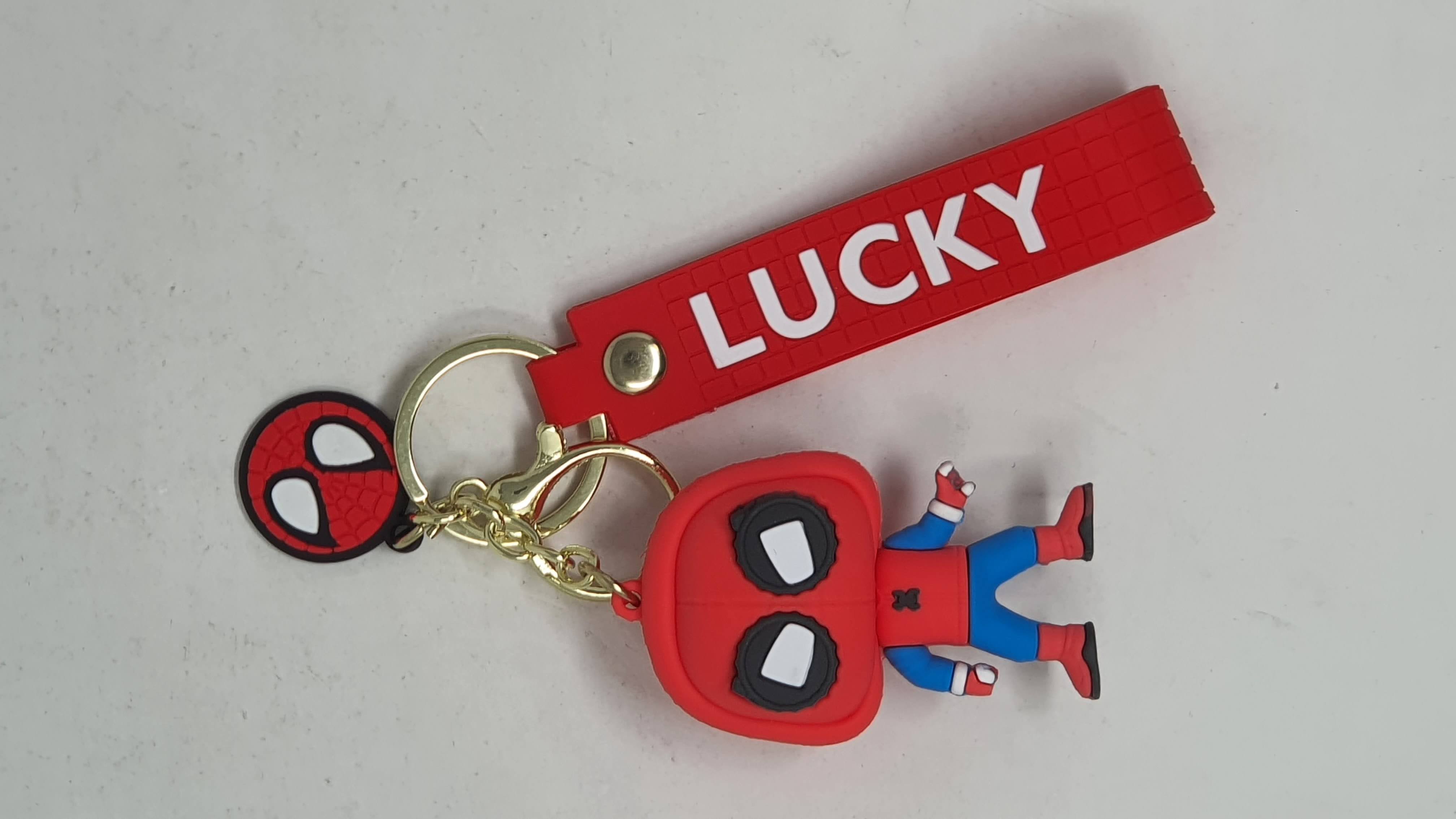 Llavero Goma Spiderman Lucky
