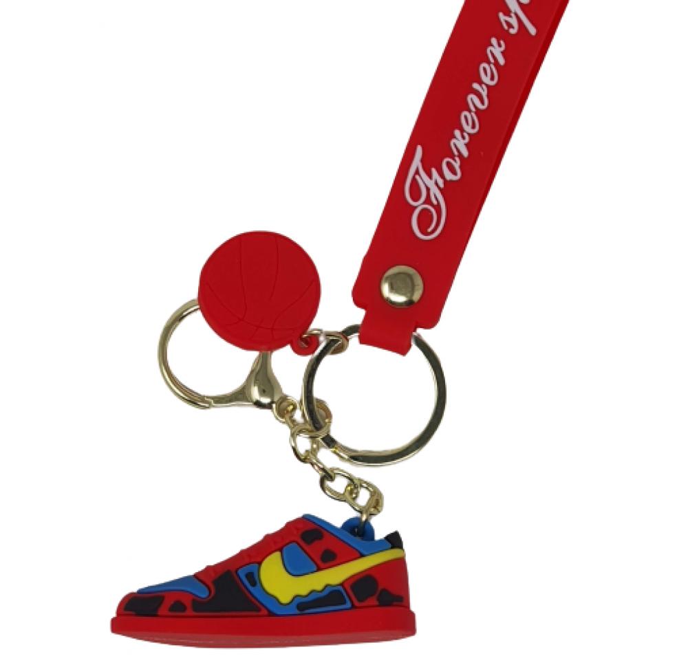 Llavero Goma Correa Zapatillas Rojas Nike