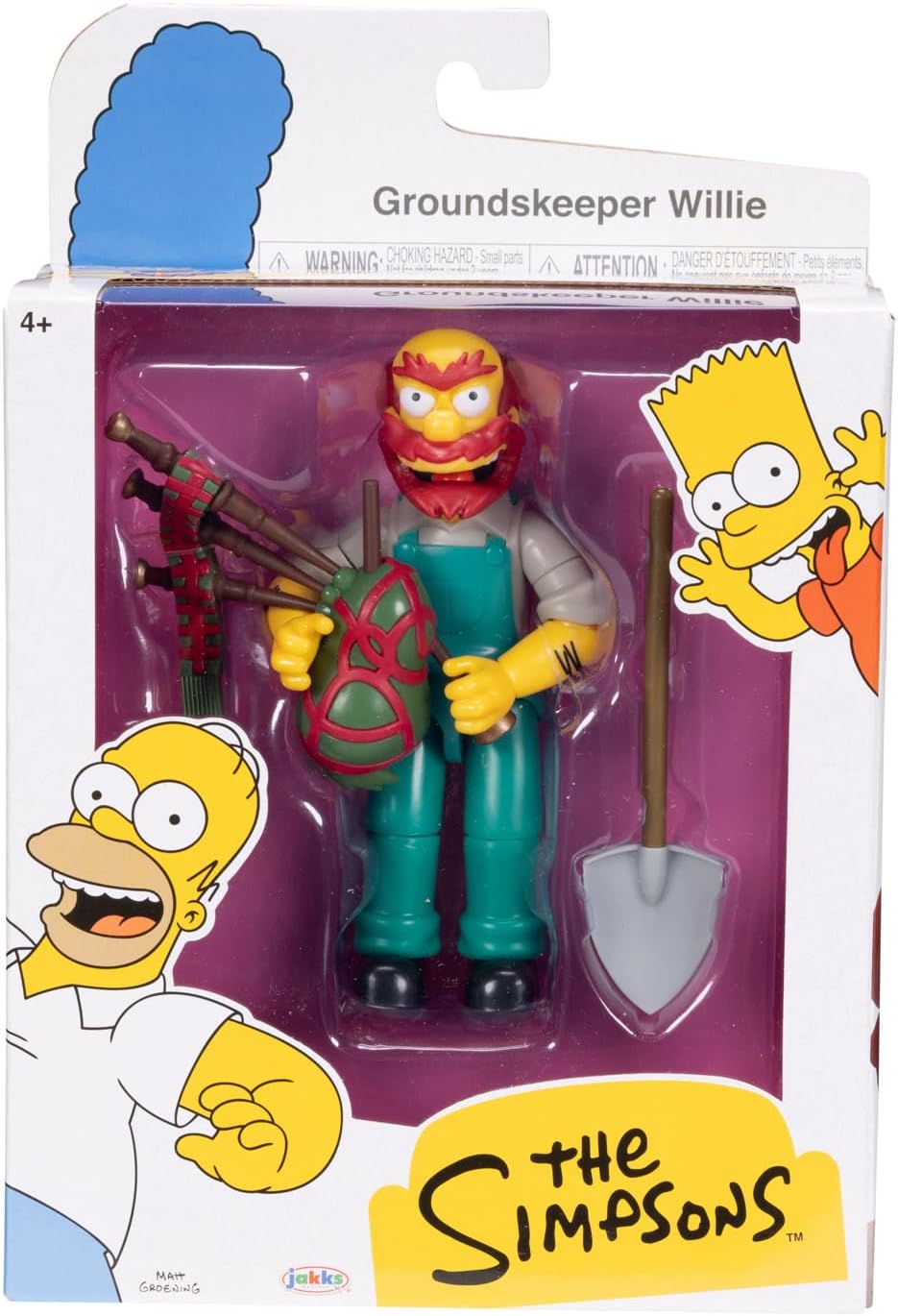 Simpsons Groundskeeper Willie Jardinero Willie  Jakks Articulado