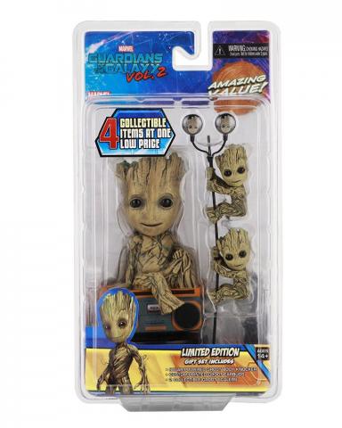 NECA Guardians of the Galaxy 2 Limited Edition Kid Groot Gift Set 