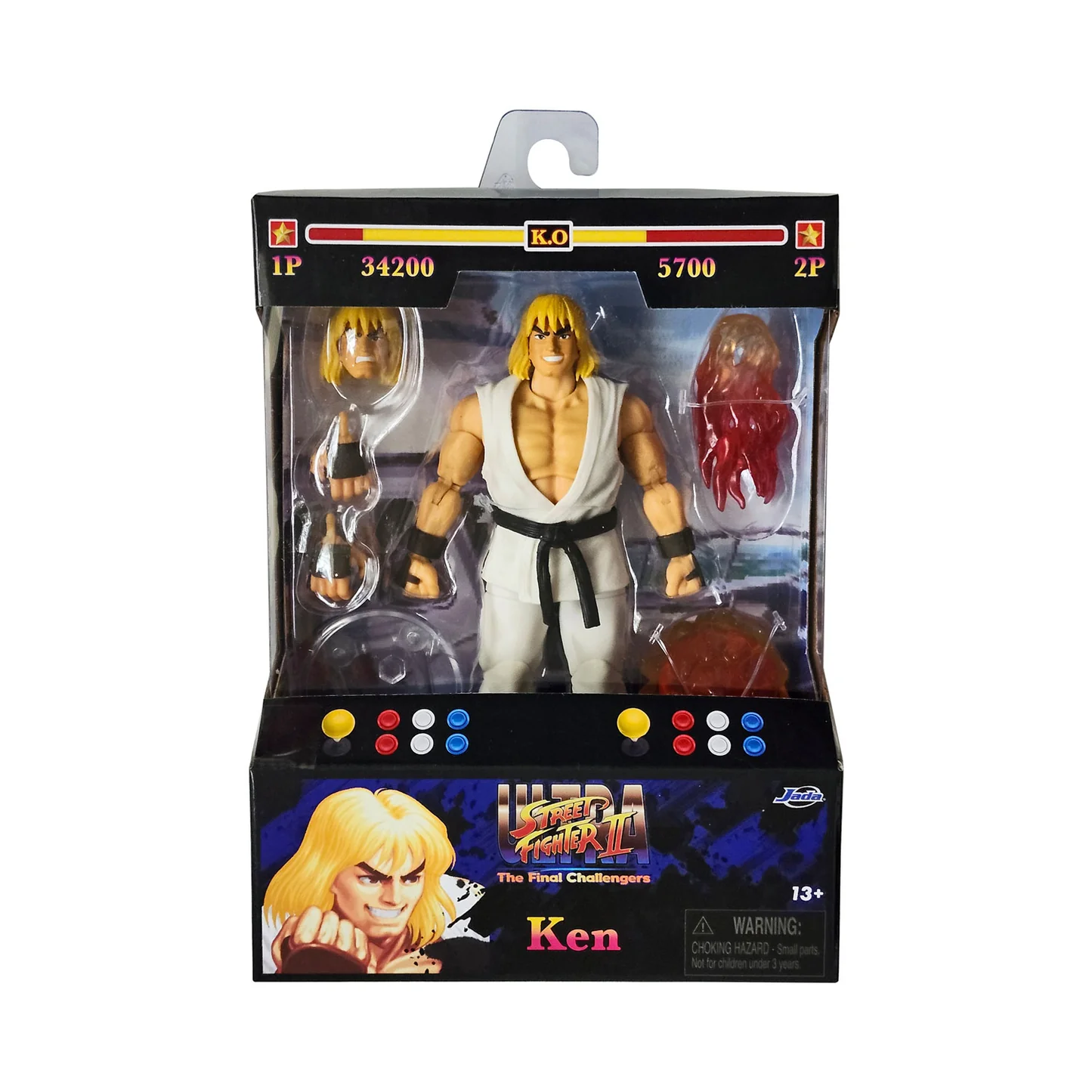 Jada Toys Ultra Street Fighter II Ken Player 2 Version Exclusive