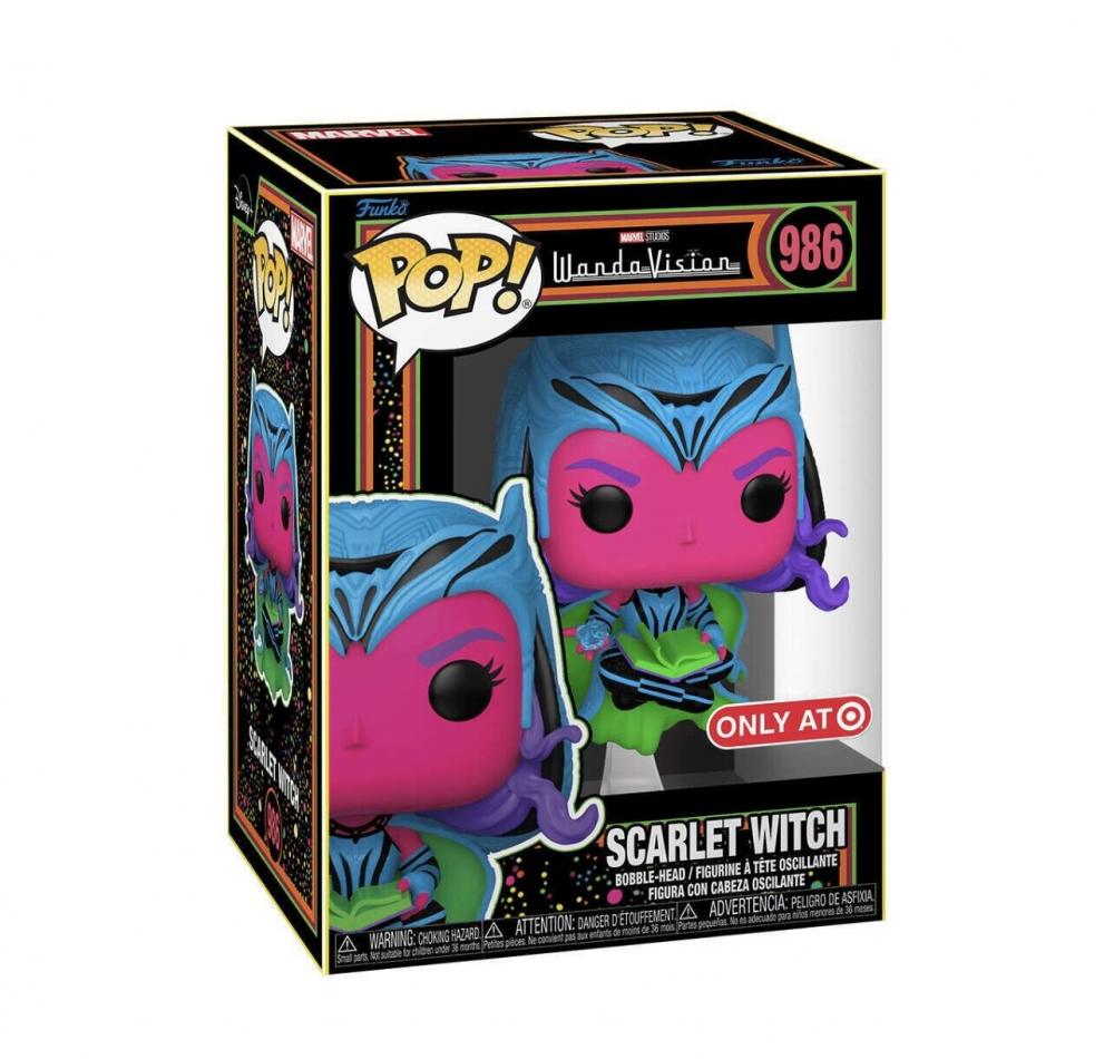 Funko Pop Scarlet Witch with Darkhold Black Light Exclusive