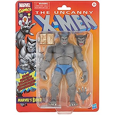 X-Men Marvel Legends Retro 6-inch Gray Beast Exclusive AF 
