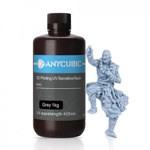 Resina LCD ANYCUBIC 1000ml Gris Curado Rapido