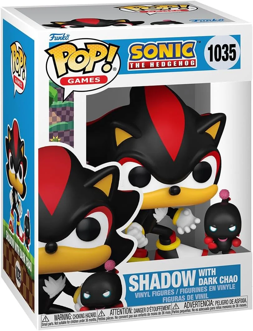Funko Pop Sonic Shadow The Hedgehog with Dark Chao