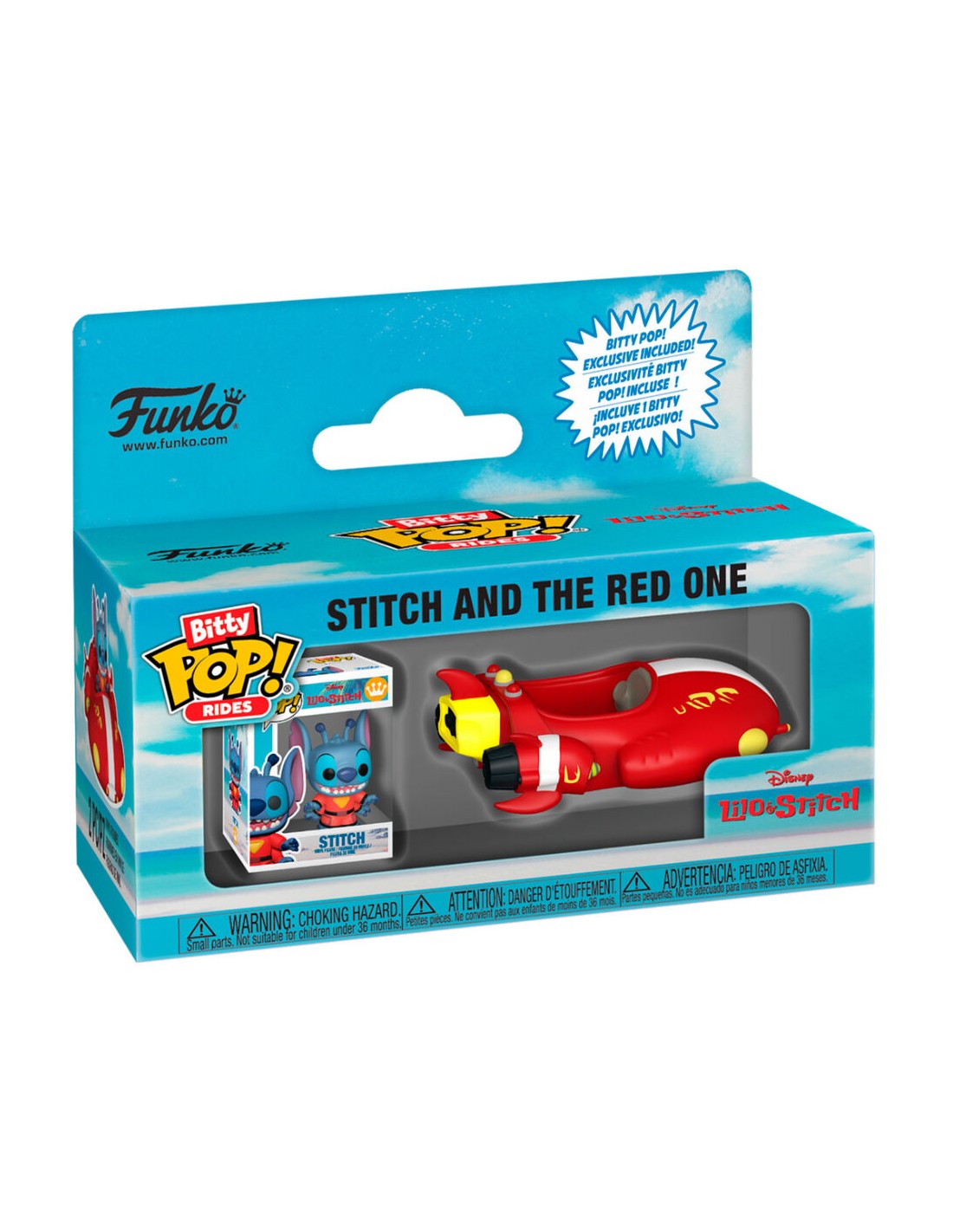 Funko Pop Bitty Rides Lilo and Stitch The Red One With Stitch