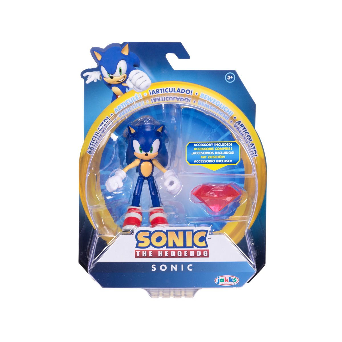 Sonic The Hedgehog Modern Sonic with Red Chaos Emerald
