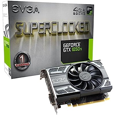 EVGA GeForce GTX 1050 Ti SC Gaming, 4GB GDDR5