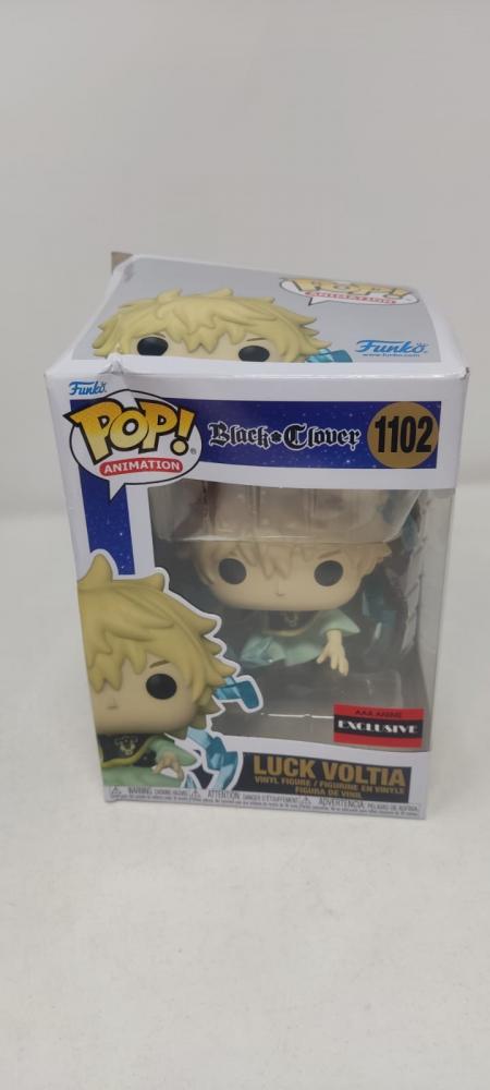Funko Pop Black Clover Luck Voltia Caja con detalles