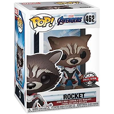 Funko Pop The Avengers Endgame Rocket Quantum Realm Suit Exclusive