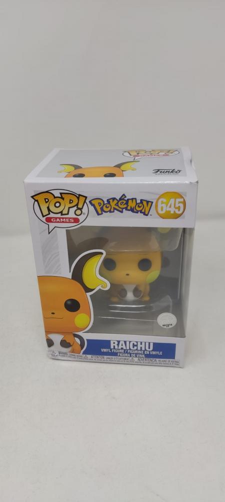 Funko Pop Pokemon Raichu caja con detalles