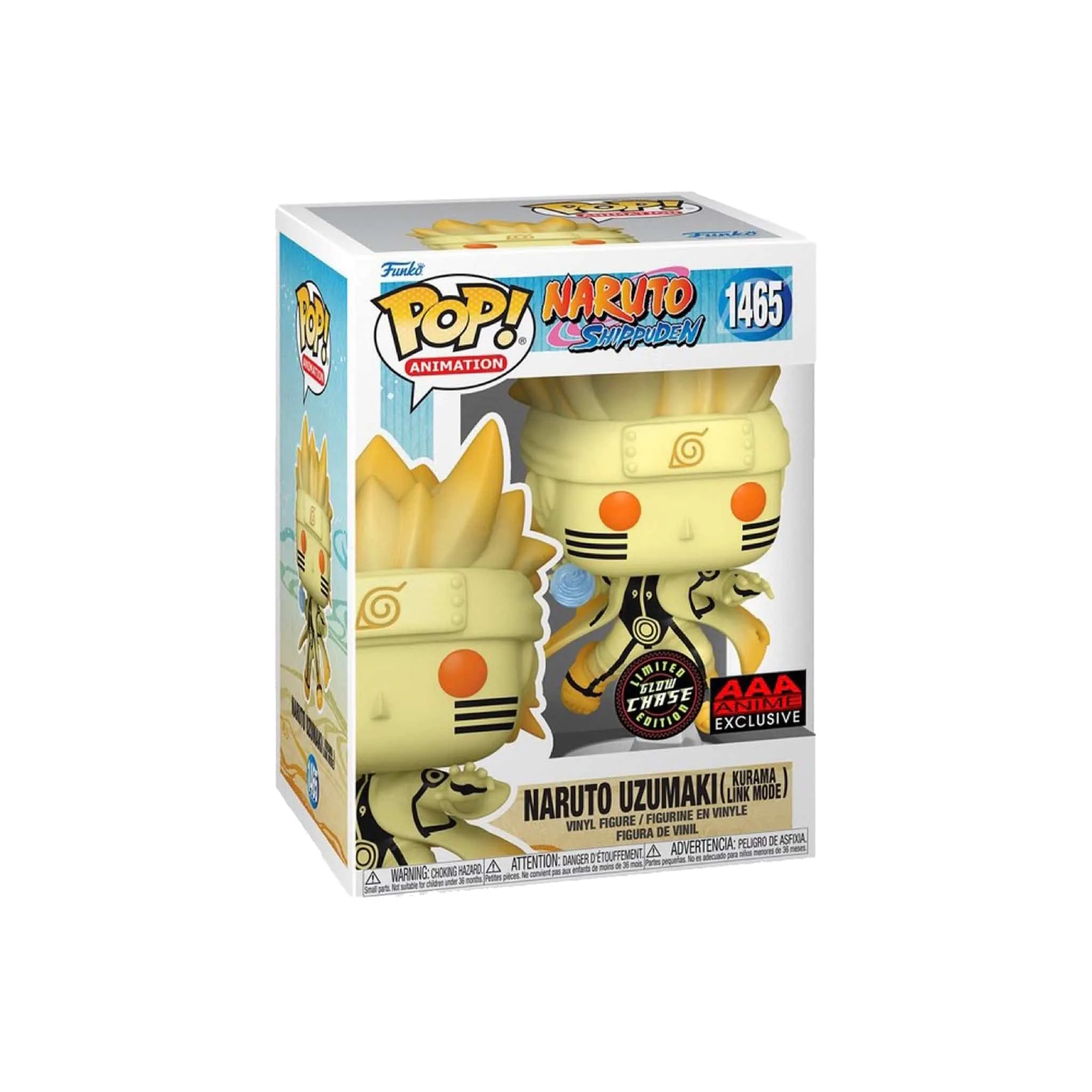 Funko Pop Naruto Uzumaki Kurama Link Mode AAA Exclusive Chase