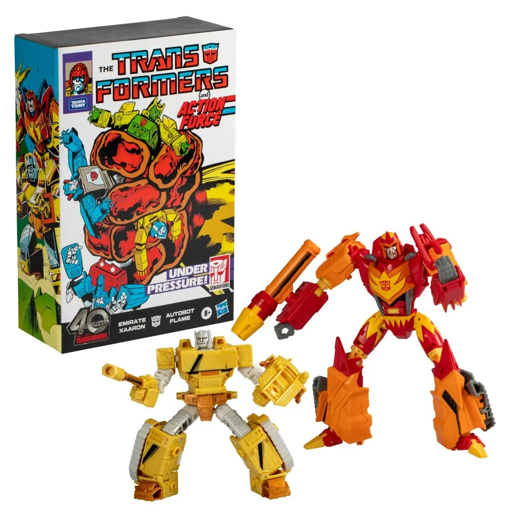 Transformers Comic Edition Flame & Emirate Xaaron Exclusive