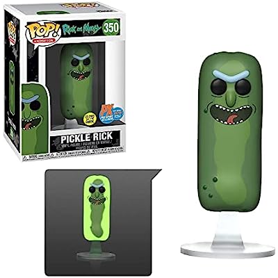 Funko Pop Rick and Morty Pickle Rick Glow Exclusive