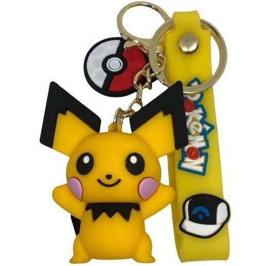 Llavero Goma Pokemon Pikachu