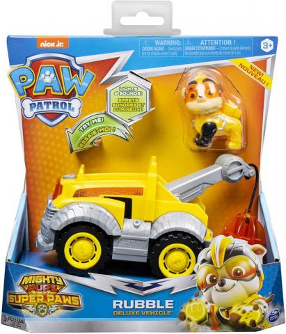 PAW Patrol Mighty Pups Rubble Luz Sonido