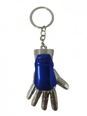 Llavero Guante Iron Man Plateado y Azul