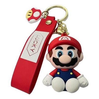 Llavero Goma Mari Bigote Lucky