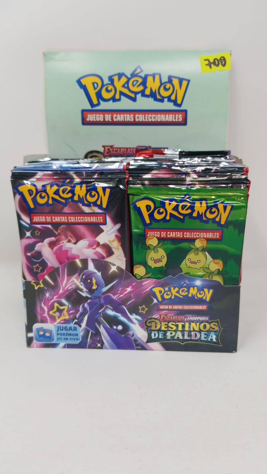 Sobre de cartas x 10 Pokemon Escarlata y Purpura