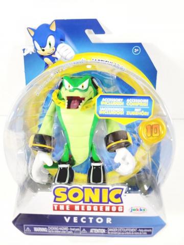 Sonic Hedgehog Vector with Super Ring 10Cm Original