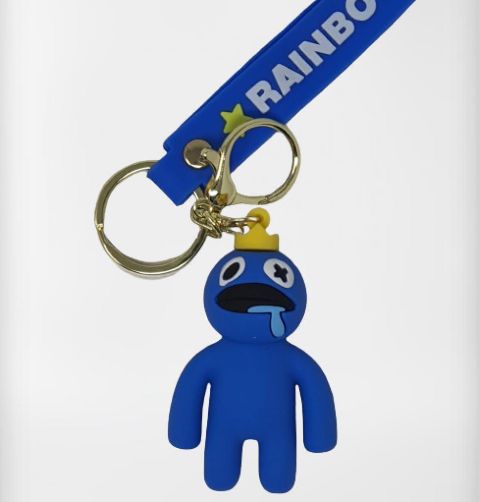 Llavero Goma Correa Rainbow Azul