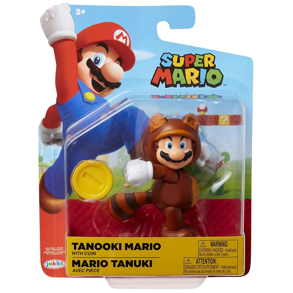 World of Nintendo 4 Tanooki Mario with Coin