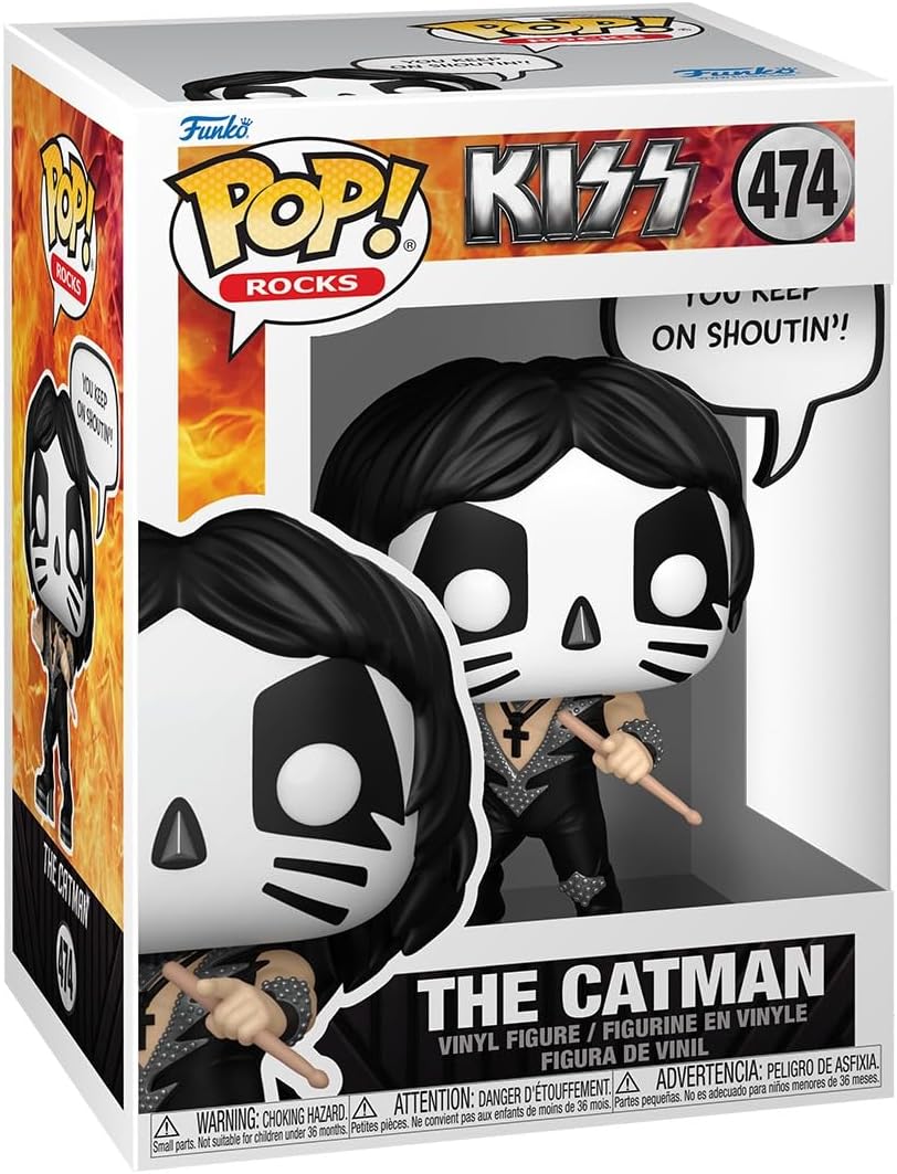 Funko Pop The Catman (Rock and Roll All Nite) KISS Sayings