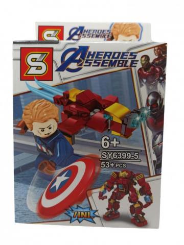 Figuras Lego simil Avenger Personajes 53pcs