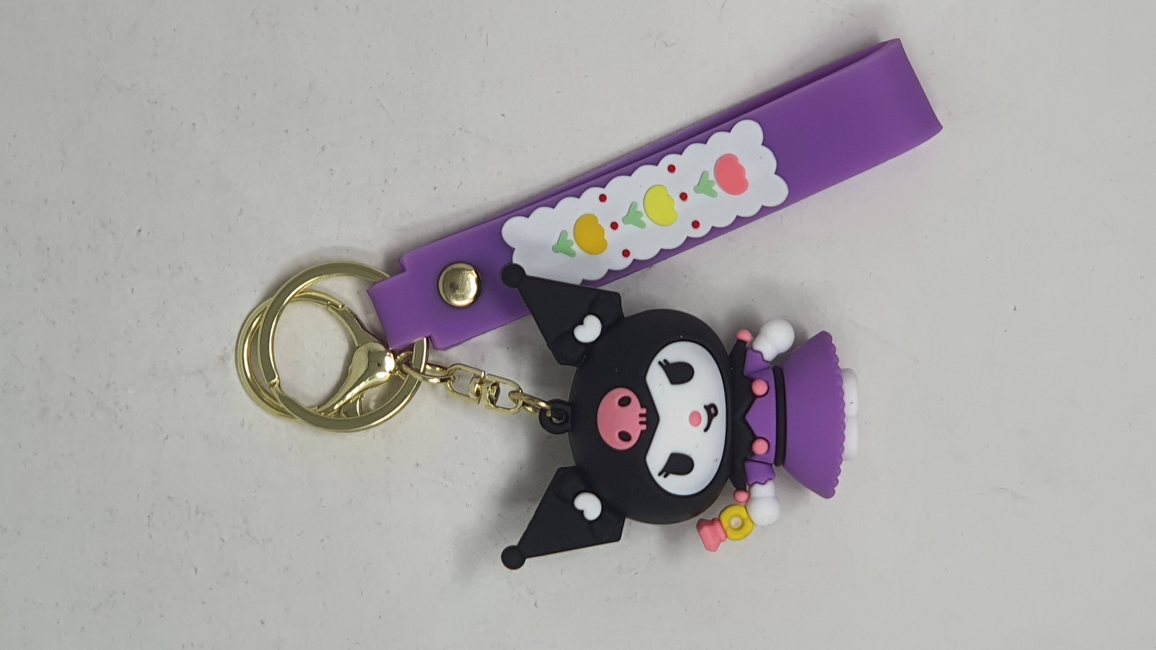 Llavero Goma Kuromi Vestido Violeta
