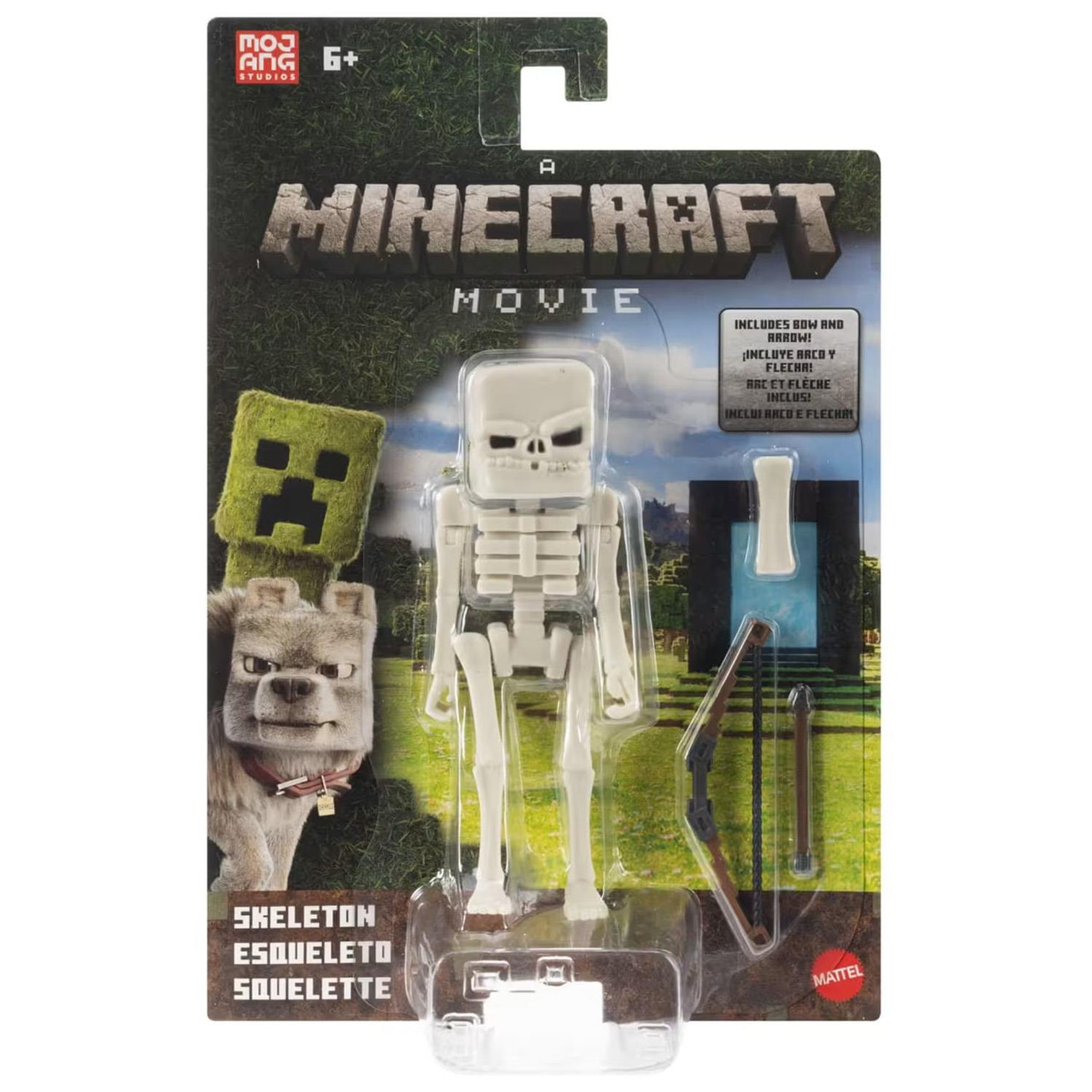 Minecraft Movie Esqueleto Con Acceosrios