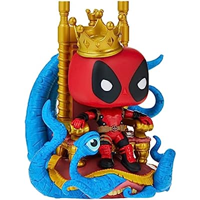 Funko Pop Deluxe Marvel King Deadpool on Throne 