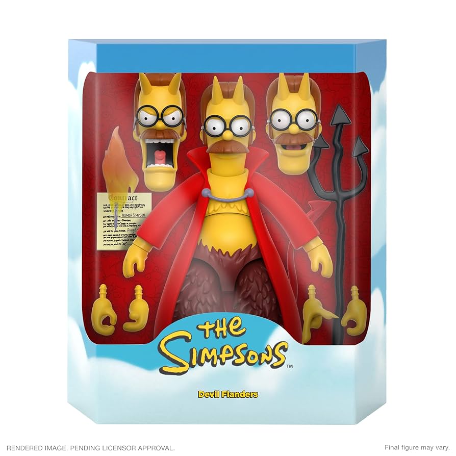 Super7 The Simpsons Devil Flanders Ultimate