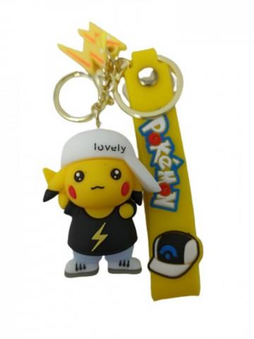 Llavero Goma Con correa PIKACHU 02