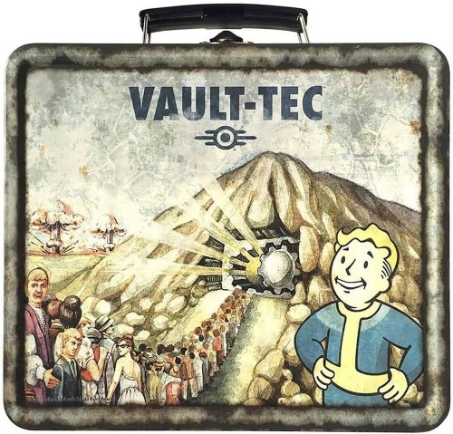 Fallout Shelter Vault-Tec Weathered Replica Tin Tote Exclusive