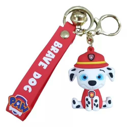 Llavero Goma Paw Patrol (Azul Amarillo y Rojo)